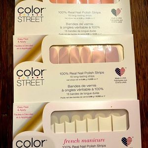 Lot of 3 COLOR street Real Nail Strips!
